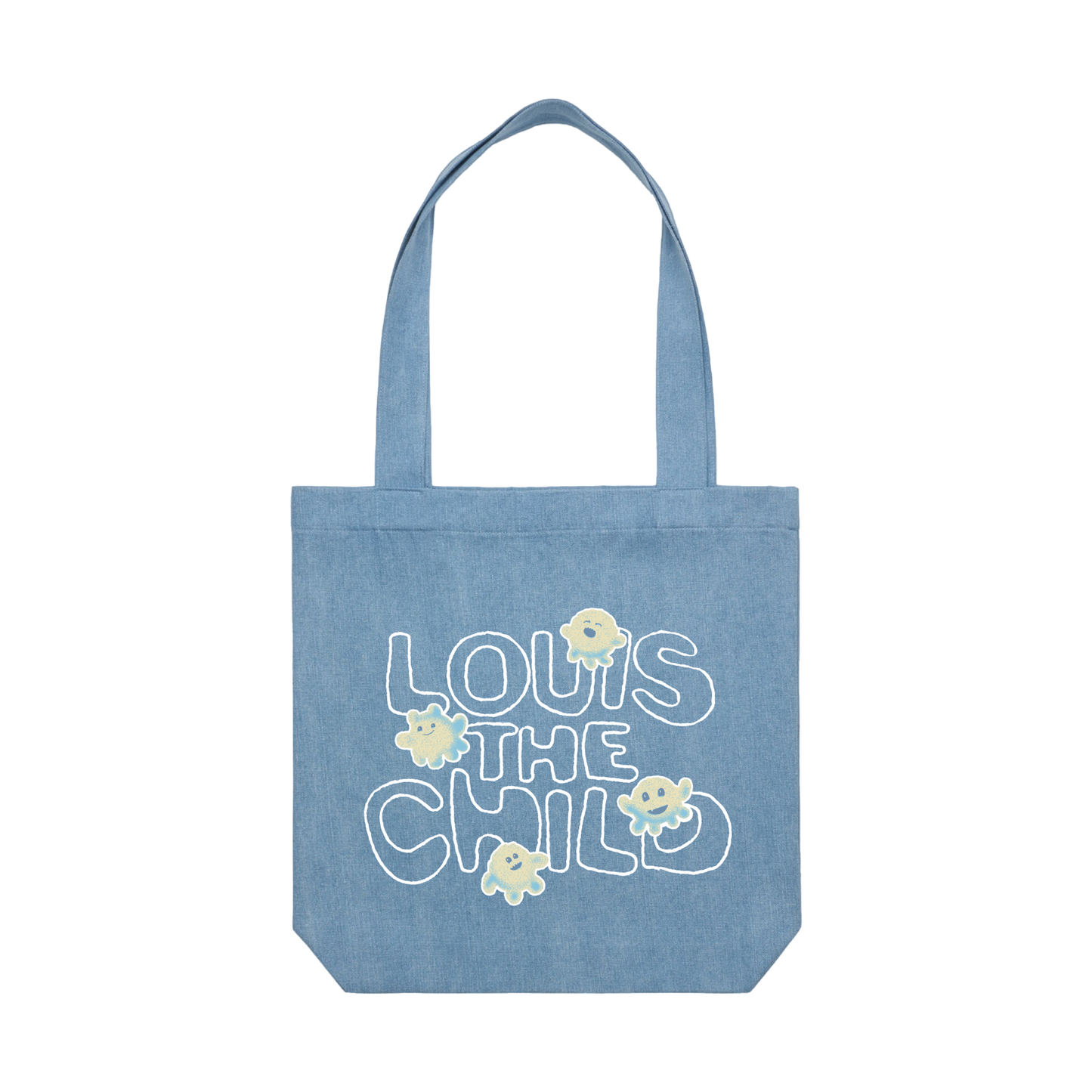 Denim Cloud Monster Tote bag
