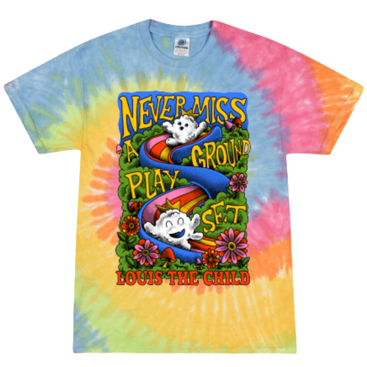 Never Miss A Play Ground Set - Tie Dye Tee