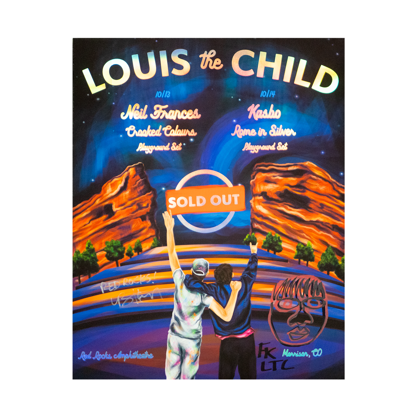 Red Rocks Autographed Poster